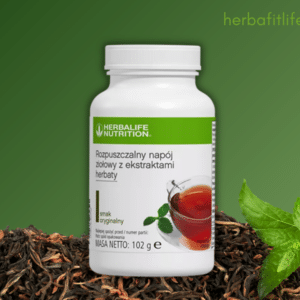 ZIELONA HERBATA ROZGRZEWAJĄCA Z KOFEINĄ - Rozpuszczalny napój ziołowy z ekstraktami herbaty, oryginalny smak 102 g