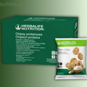 CHIPSY PROTEINOWE CEBULOWO-ŚMIETANOWE - Chipsy proteinowe o smaku cebulowo-śmietanowym 10x30g