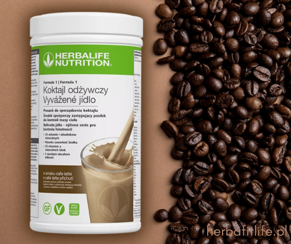 Koktajl Herbalife Cafe Latte - F1 Koktajl odżywczy o smaku cafe latte 550 g.
