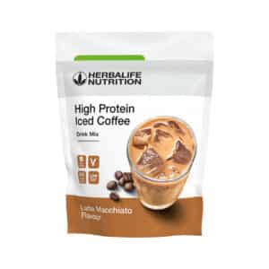 KAWA WYSOKOBIAŁKOWA - High Protein Iced Coffee Produkt proteinowy o smaku Latte Macchiato 308 g