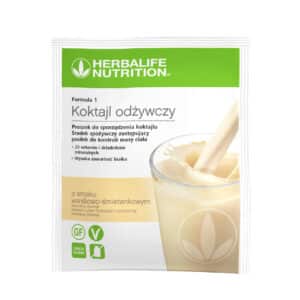 KOKTAJL HERBALIFE WANILIOWO-ŚMIETANKOWYM SASZETKI - Formuła 1 Koktajl odżywczy o smaku waniliowo-śmietankowym 7 saszetek