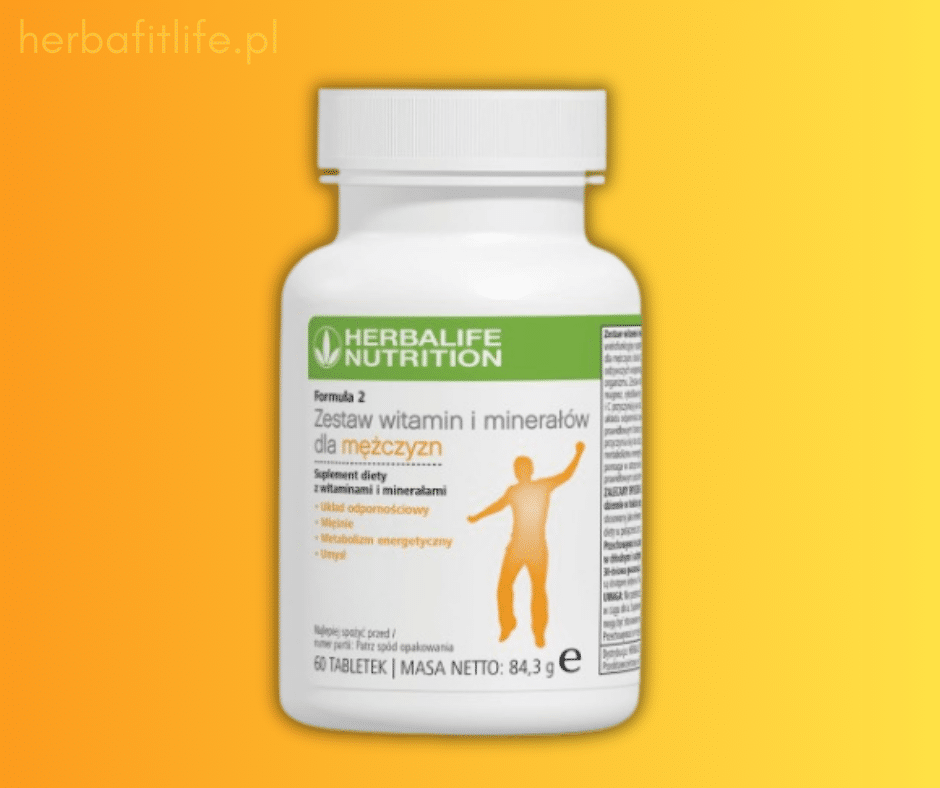 WITAMINY DLA MĘŻCZYZN - Formuła 2 Zestaw witamin i minerałów dla mężczyzn 60 tabletek