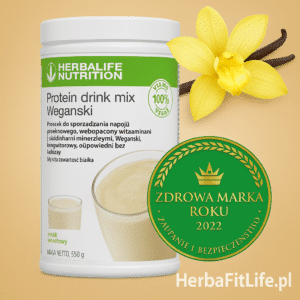 BIAŁKO WEGAŃSKIE - Protein drink mix Wegański waniliowy 560g