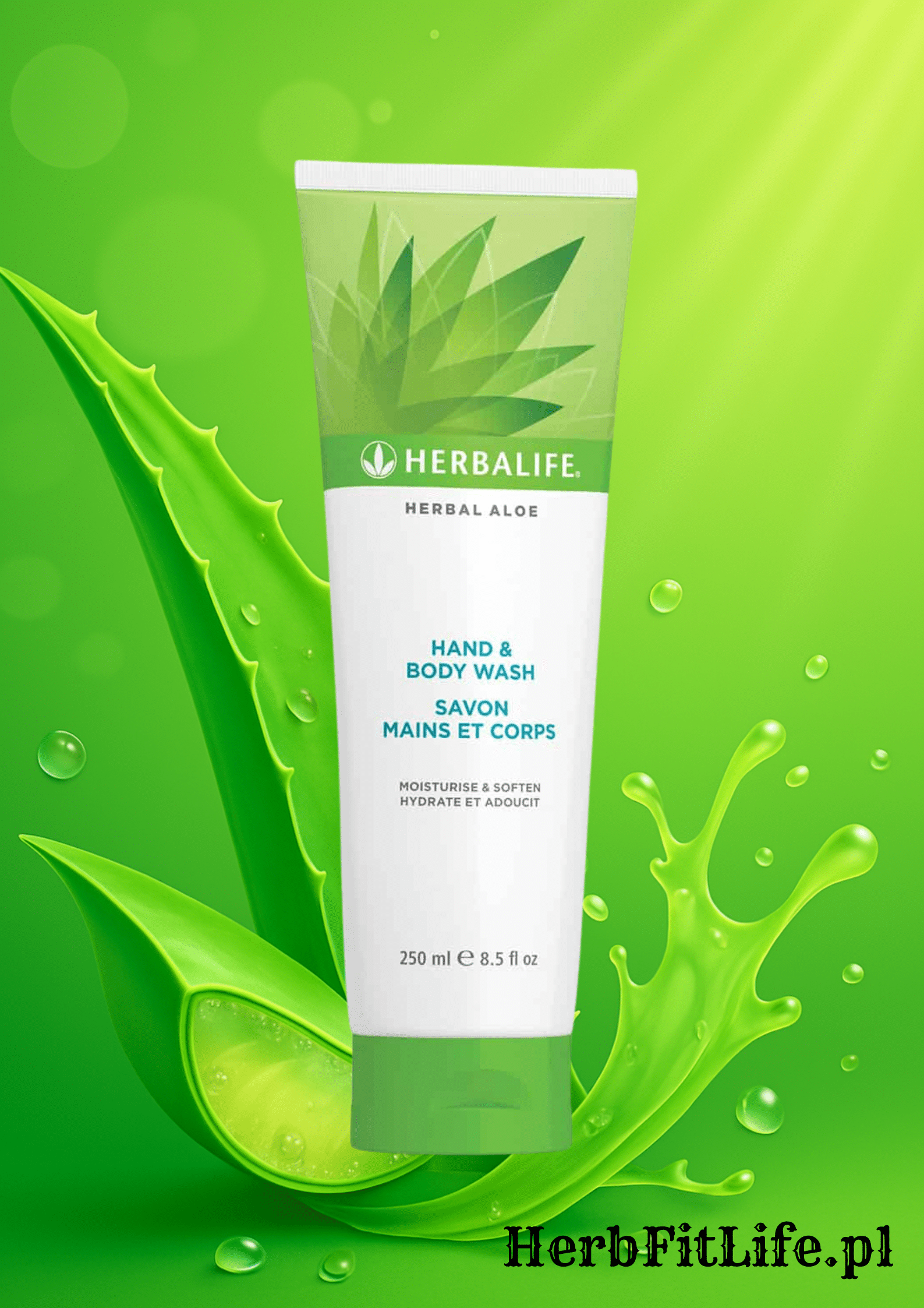 ŻEL DO MYCIA RĄK I CIAŁA - Herbalife Herbal Aloe Żel do rąk i ciała 250 ml